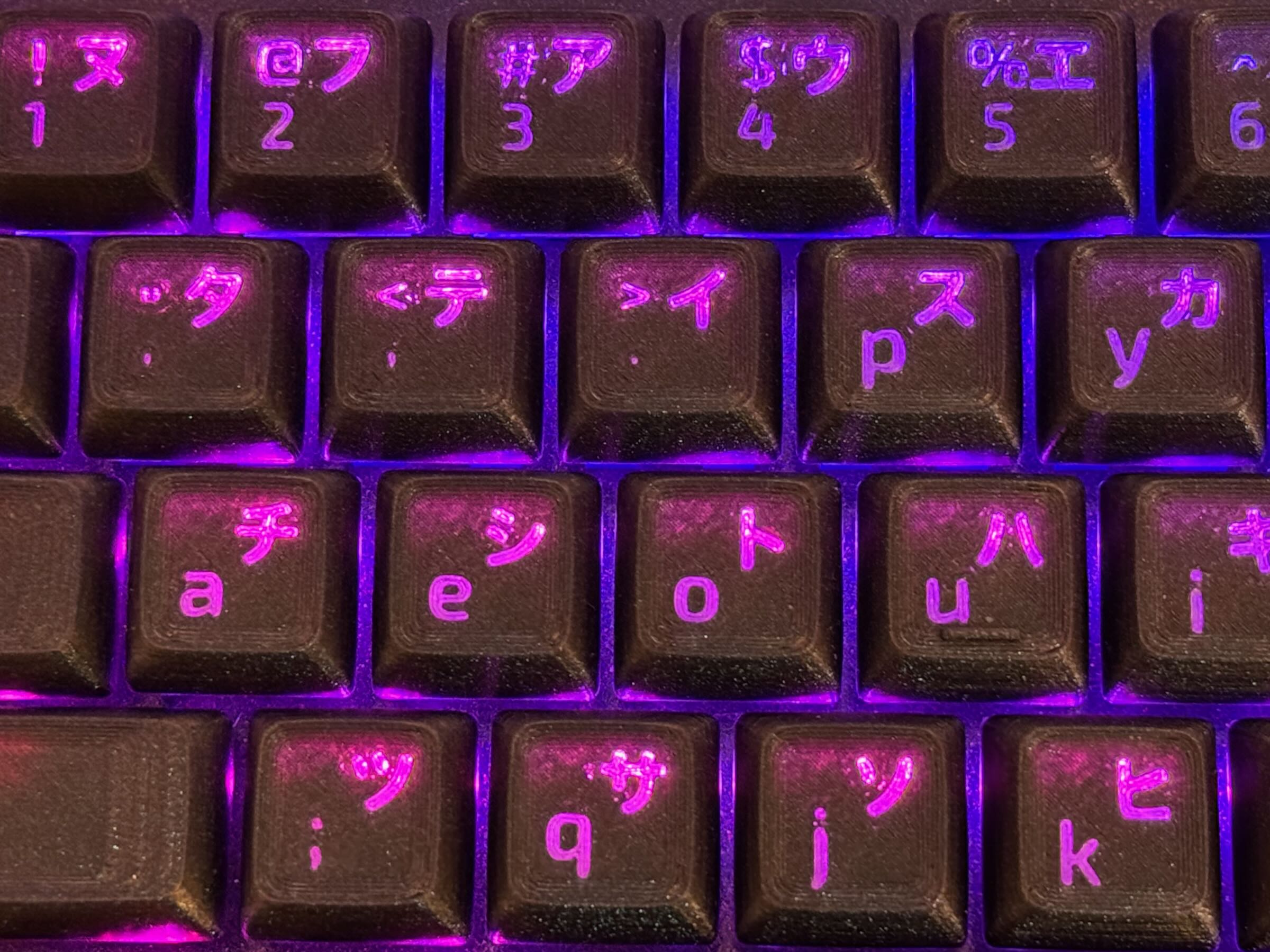 Shine-through top side